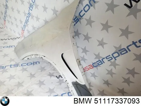 Soporte delantero izquierdo para aleta delantera 51117337093 BMW