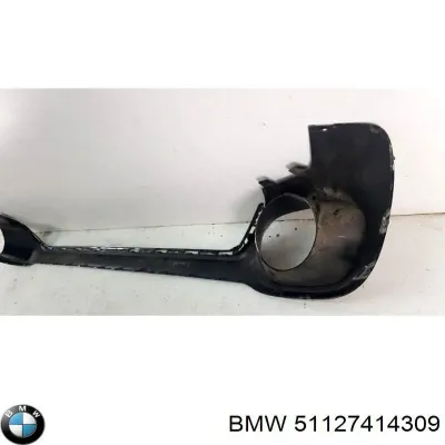 Listón embellecedor/protector, parachoques trasero central BMW 51127414309
