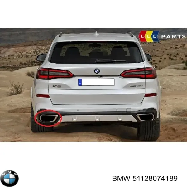 Cola de escape 51128074189 BMW