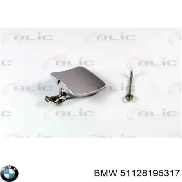 Embellecedor central del parachoques trasero 51128195317 BMW