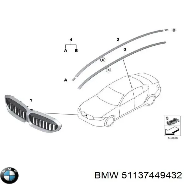 Rejilla BMW 3 