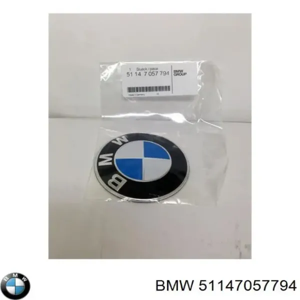 Emblema de tapa de maletero BMW 1 E81, E87