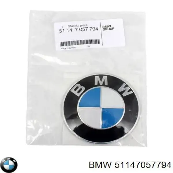 Emblema de tapa de maletero BMW 1 E81, E87