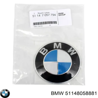 Emblema de capó BMW 51148058881