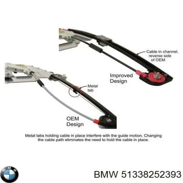 Comprar 51338252393 BMW Mecanismo de elevalunas delantero izquierdo
