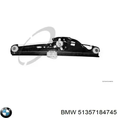 Mecanismo de elevalunas, puerta trasera izquierda BMW 51357184745