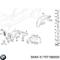 Guardabarros delantero izquierdo BMW X6 E71