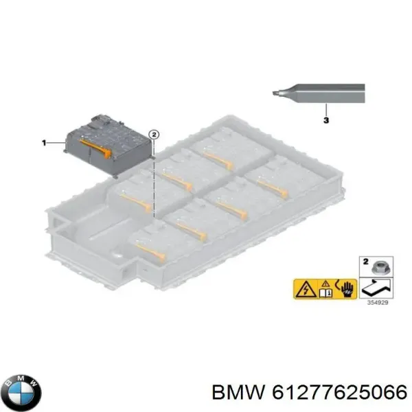 Módulo de batería de vehículo eléctrico 61277625066 BMW