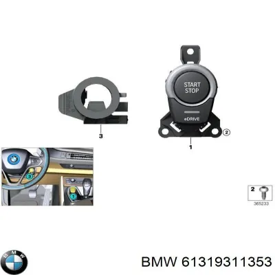 Boton De Arranque De El Motor BMW 61319311353
