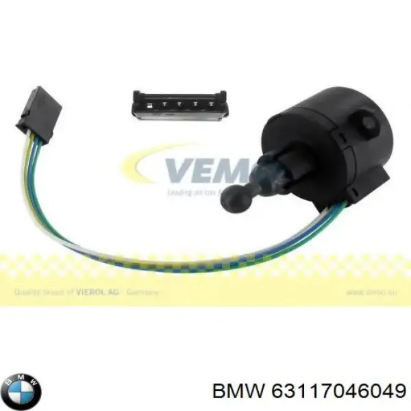 63117046049 BMW Elemento de regulación, regulación del alcance de faros 