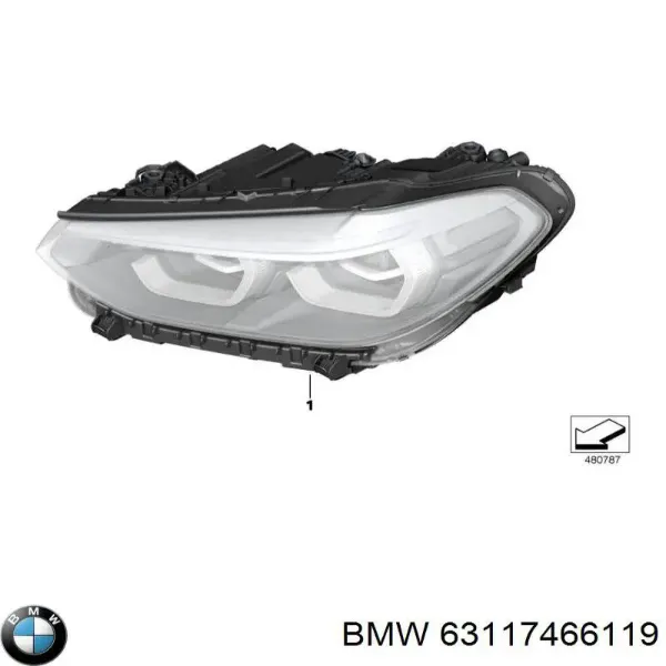 Faro izquierdo 63117466119 BMW