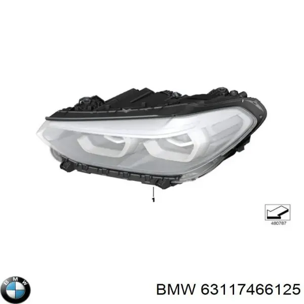 Faro izquierdo 63117466125 BMW
