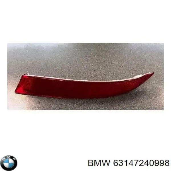 Reflector del parachoques trasero derecho 7240998 BMW