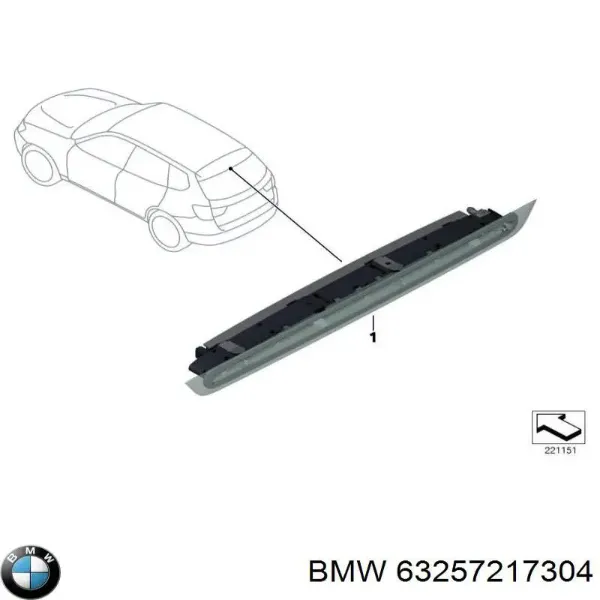 Luz central de freno para BMW X3  F25