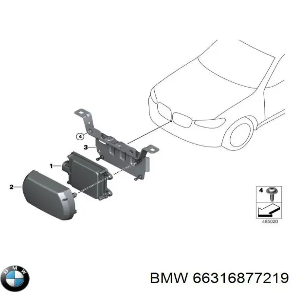 Protector para parachoques 6877219 BMW