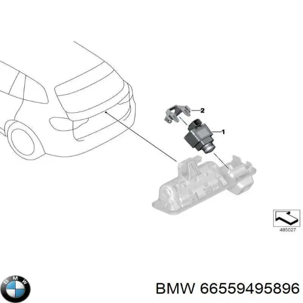 Cámara del sistema de visión 66559495896 BMW