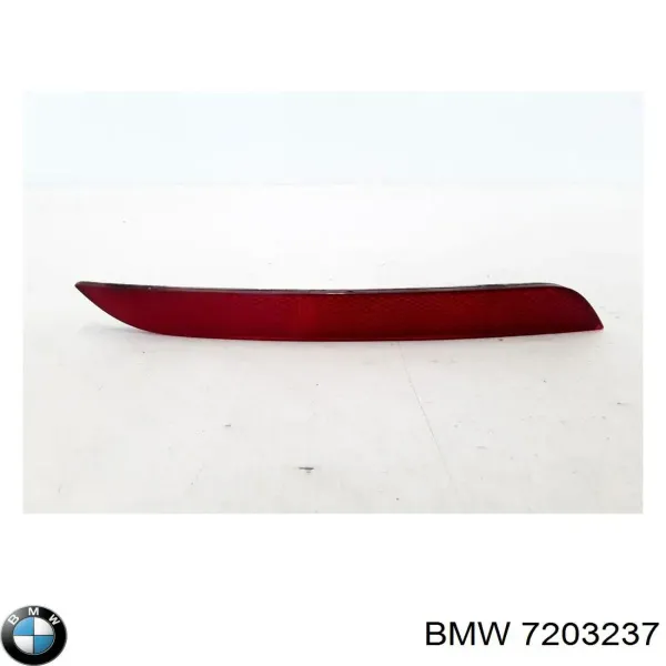 Reflector trasero izquierdo del parachoques 7203237 BMW