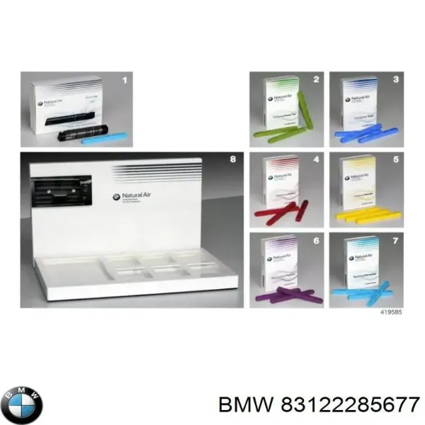 Aromatizante para tablero 83122285677 BMW