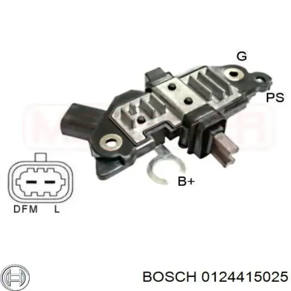 Alternador 0124415025 Bosch