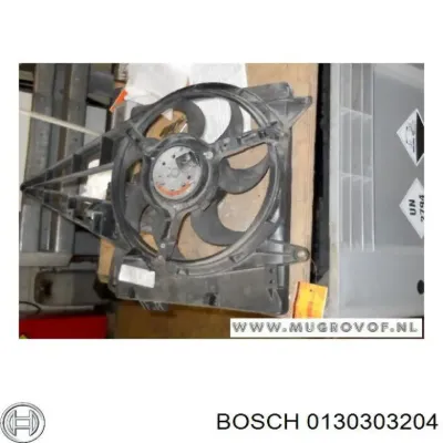 Ventilador eléctrico de aire acondicionado completo (motor y aspa) BOSCH 0130303204
