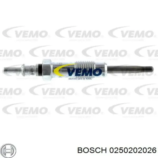 Bujía de precalentamiento 0250202026 Bosch
