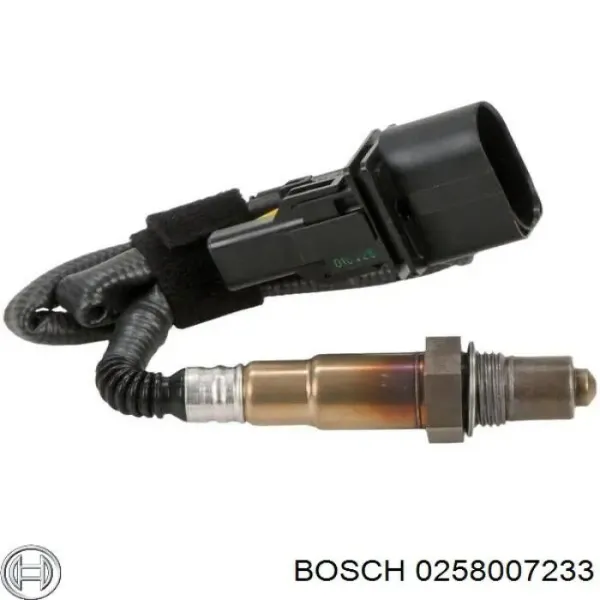 Sonda lambda, sensor de oxígeno antes del catalizador derecho 258007233 Bosch