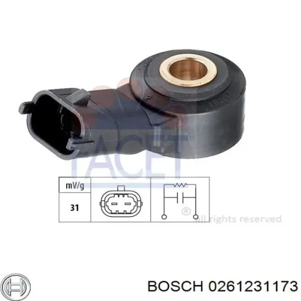 Sensor de detonaciones Opel Astra F69
