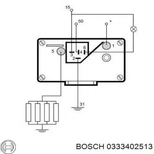Relé de bujía de precalentamiento Renault 21 B48