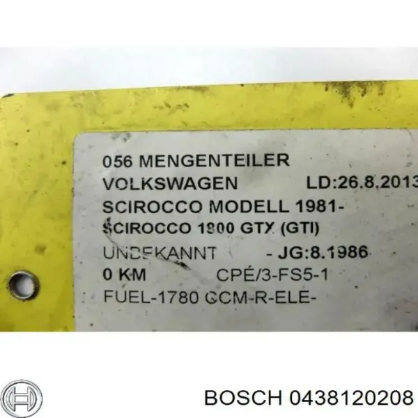 Caudalímetro 0438120208 Bosch
