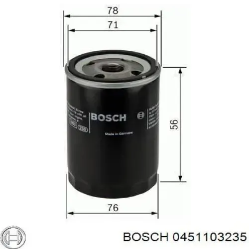 Filtro de aceite 0451103235 Bosch