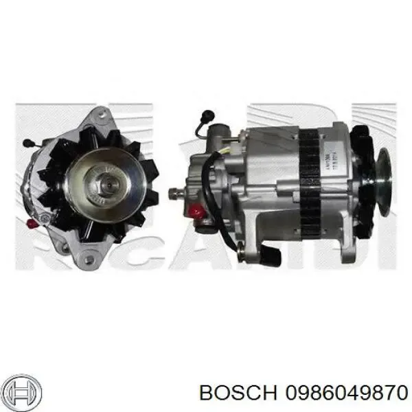 Alternador 0986049870 Bosch