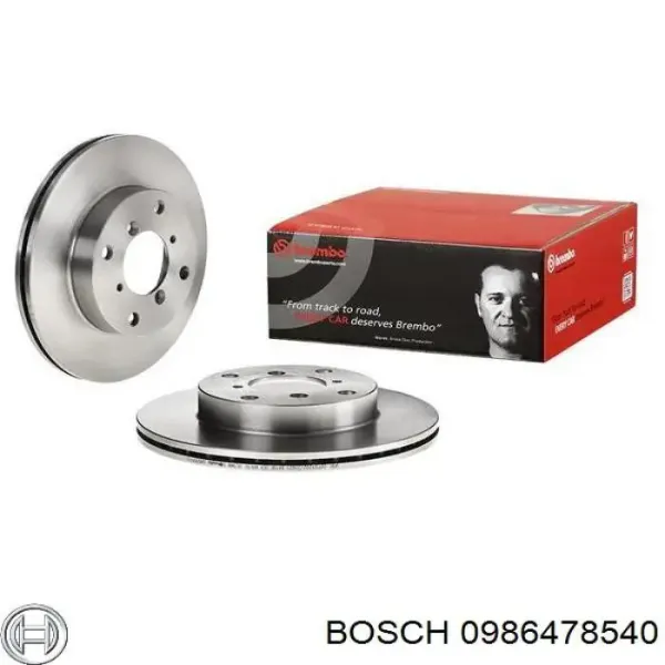 Disco de freno 0986478540 Bosch