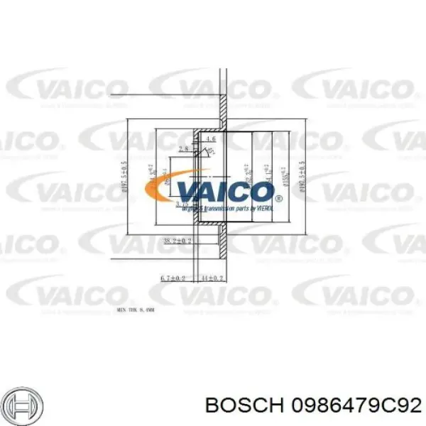 Disco de freno trasero BMW X1 F48