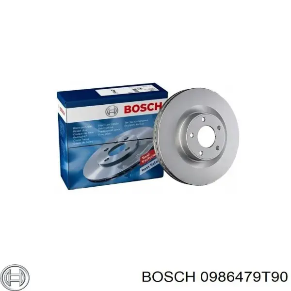 Disco de freno trasero 0986479T90 Bosch