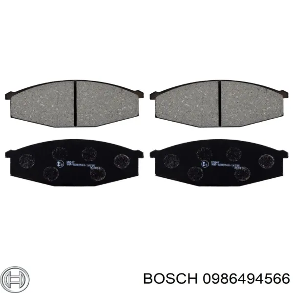Pastillas de freno 0986494566 Bosch