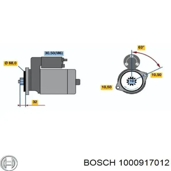 Rodamiento de arranque F235208 INA