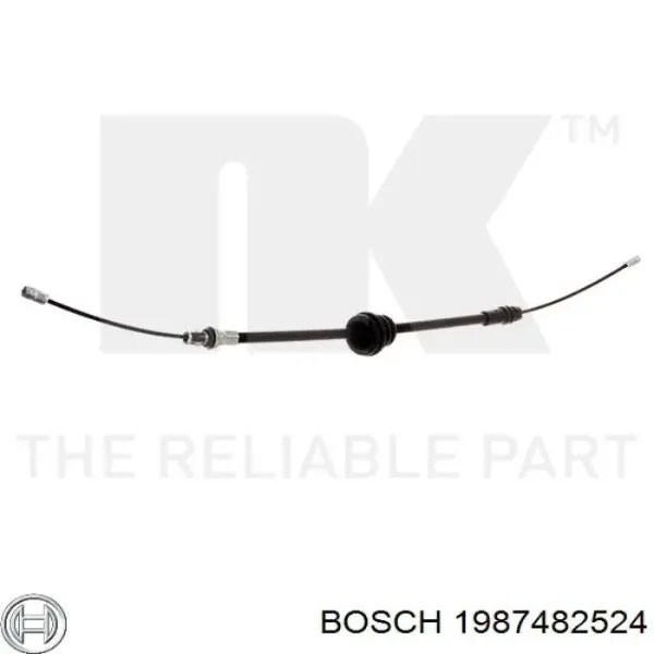 Cable de freno de estacionamiento delantero 1987482524 Bosch