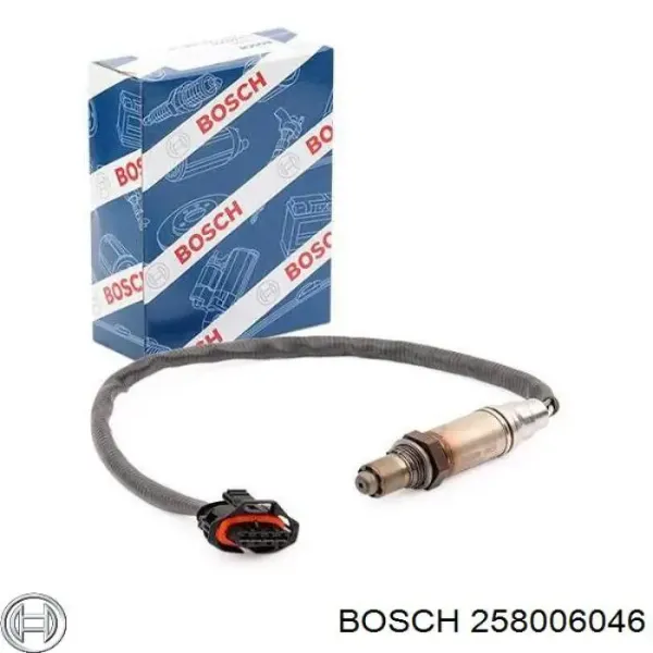 Sonda lambda de oxígeno posterior al catalizador 258006046 Bosch