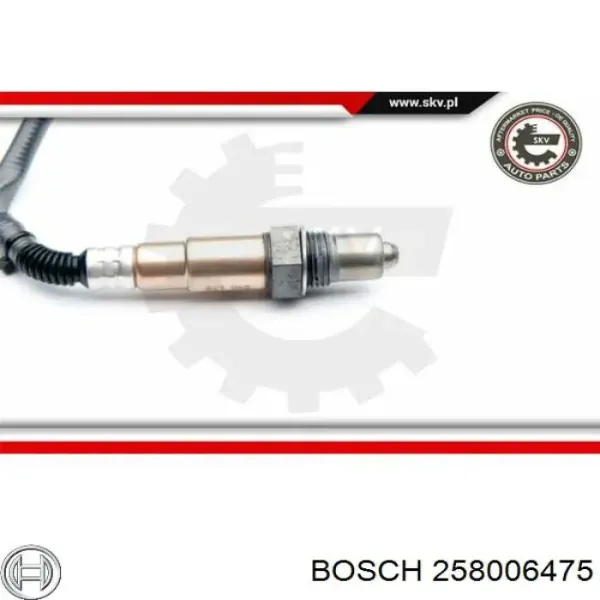 Sonda lambda de oxígeno posterior al catalizador 258006475 Bosch