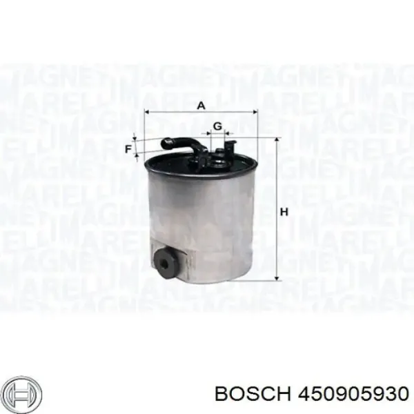 Filtro de combustible 450905930 Bosch