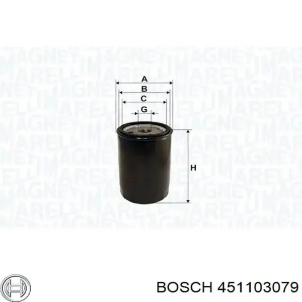 Filtro de aceite 451103079 Bosch