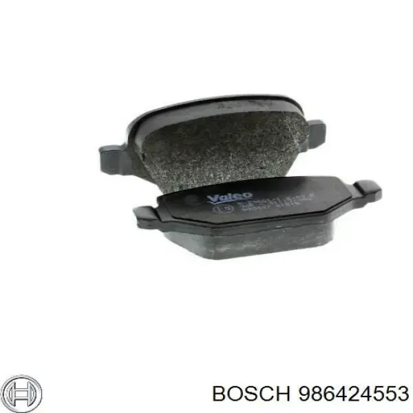 Pastillas de freno traseras 986424553 Bosch