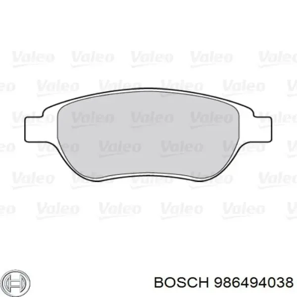 Pastillas de freno 986494038 Bosch