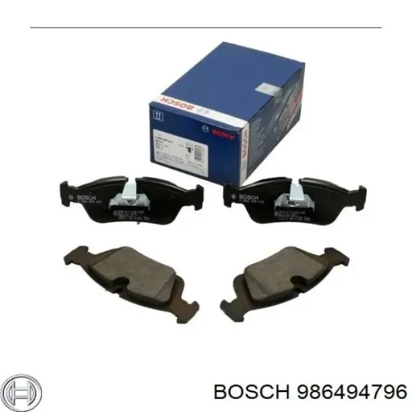 Pastillas de freno traseras 986494796 Bosch