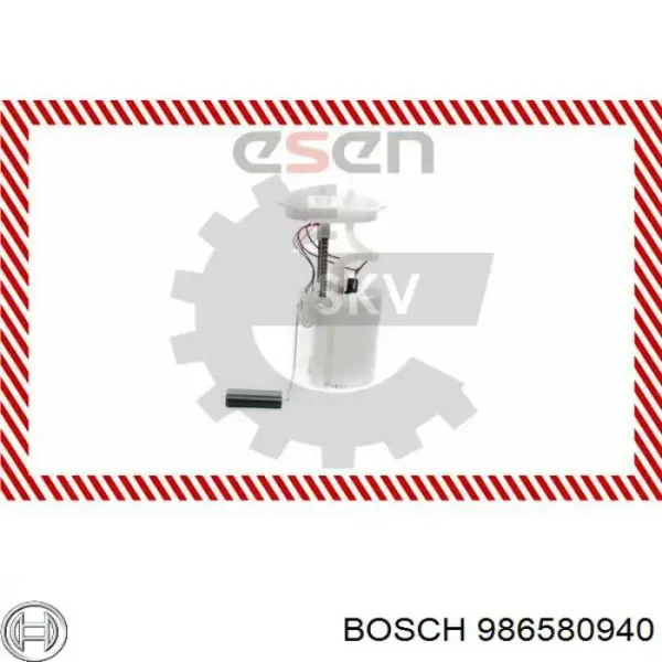 Bomba de gasolina 986580940 Bosch