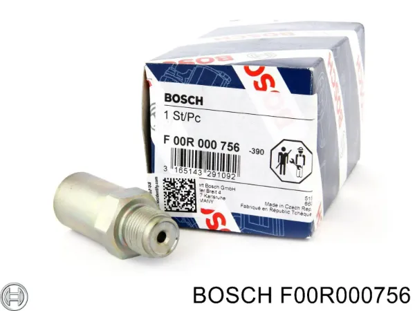 Válvula reguladora de presión del sistema common rail F00R000756 Bosch
