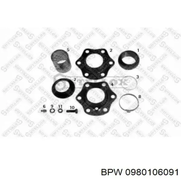 Kit de reparación eje de freno (trinquete) 04631000 PE Automotive