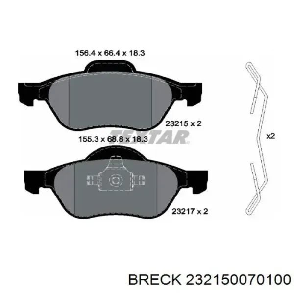 Pastillas de freno delanteras Renault Laguna 2 BG0, BG1