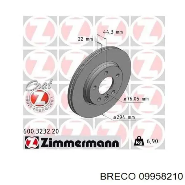 Disco de freno trasero Volkswagen Transporter 7HB, 7HJ, 7EB, 7EJ