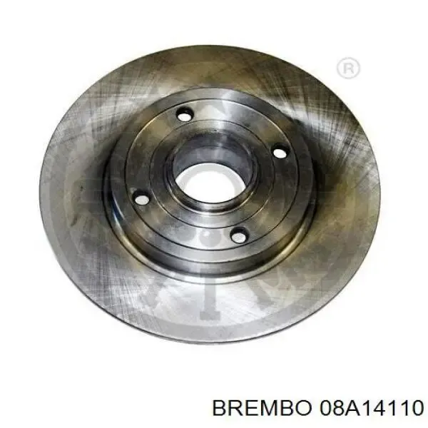 Disco de freno trasero 08A14110 Brembo